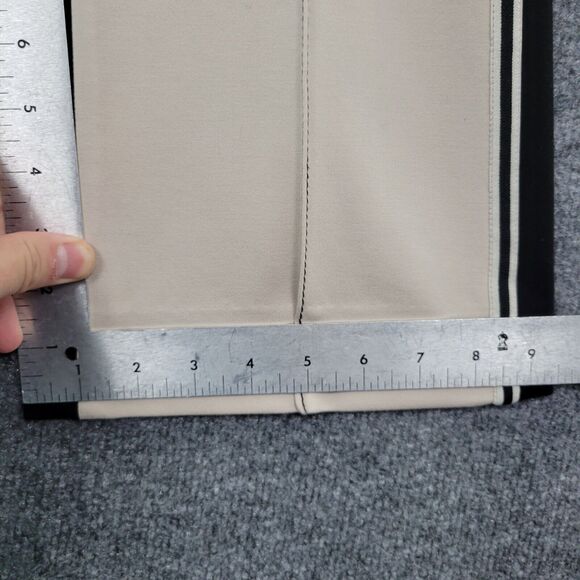 DOROTHEE SCHUMACHER Cream Black 2-Tone Front Seam Career Trouser Pants SIZE 5 10 - Picture 9 of 15